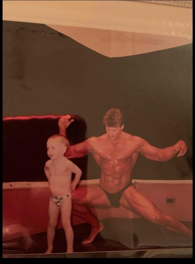 Other image for Mr Europe Kyle following in dad’s footsteps